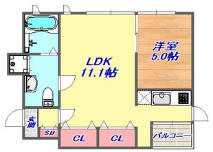 ＲＥＧＵＬＵＳ　ＫＯＮＡＮ　ＹＡＭＡＴＥの物件間取画像